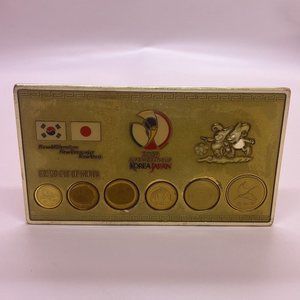 2002 FIFA WORLD CUP Korea Japan Uncirculated 6 Coin Set - Korean Display